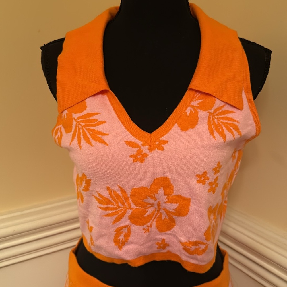 Wild Fable Pink Tropical Floral Set for vacation Sz large - Picture 4 of 16